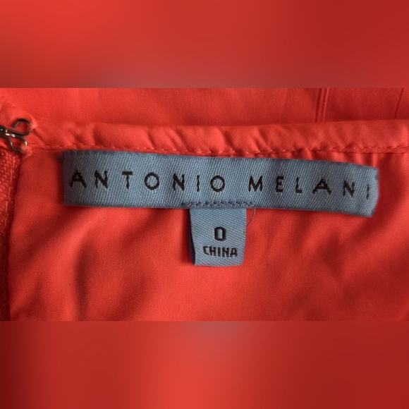 NWOT Antonio Melani Lace Sheath Coral Dress Size 0 - Picture 15 of 16